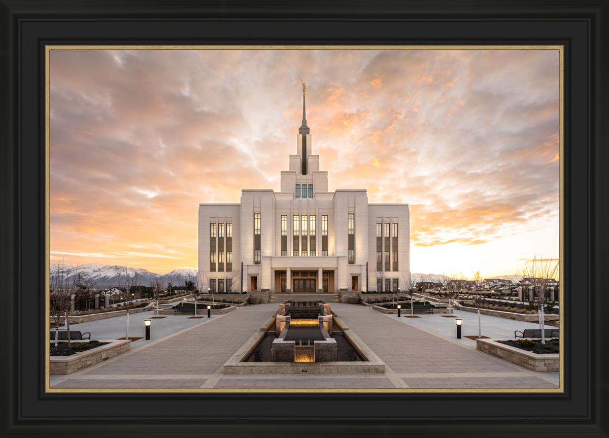 Saratoga Springs Utah Golden Sunrise