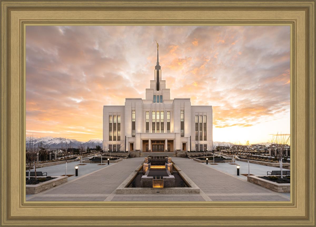 Saratoga Springs Utah Golden Sunrise