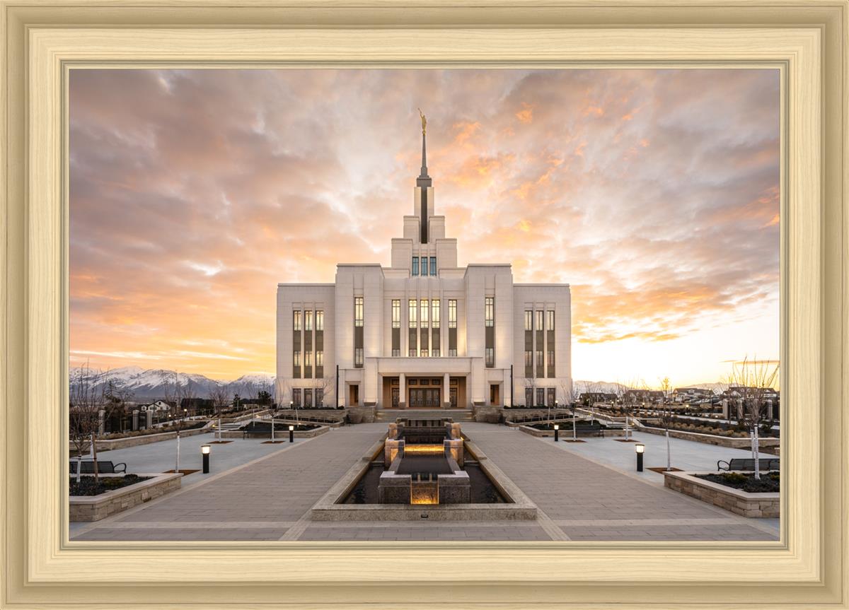 Saratoga Springs Utah Golden Sunrise