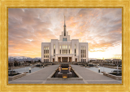 Saratoga Springs Utah Golden Sunrise