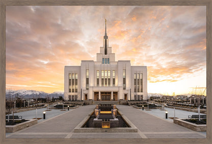 Saratoga Springs Utah Golden Sunrise