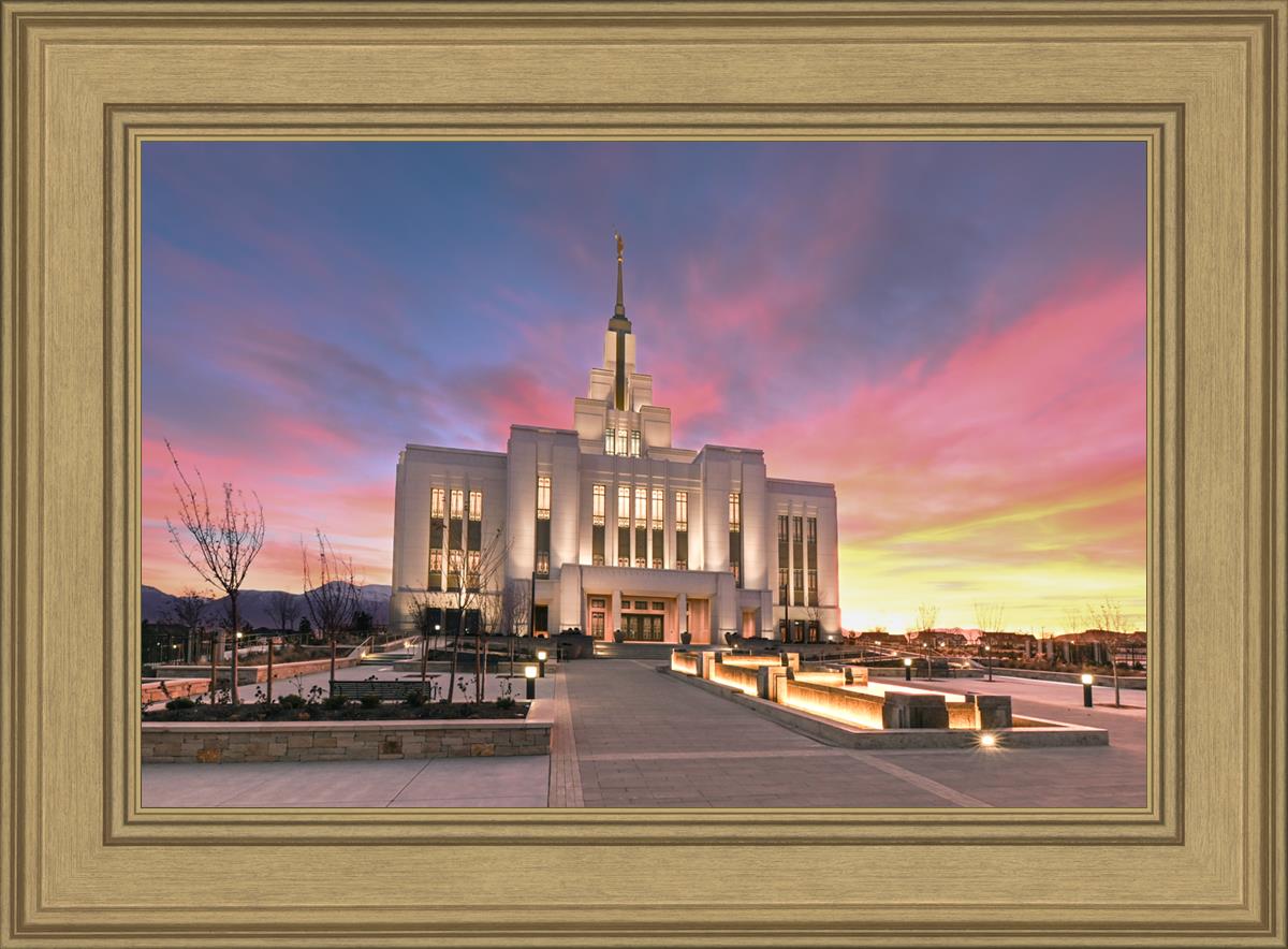 Saratoga Springs Utah Glorious Sunrise