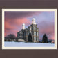 Logan Utah Pink Winter Sunset