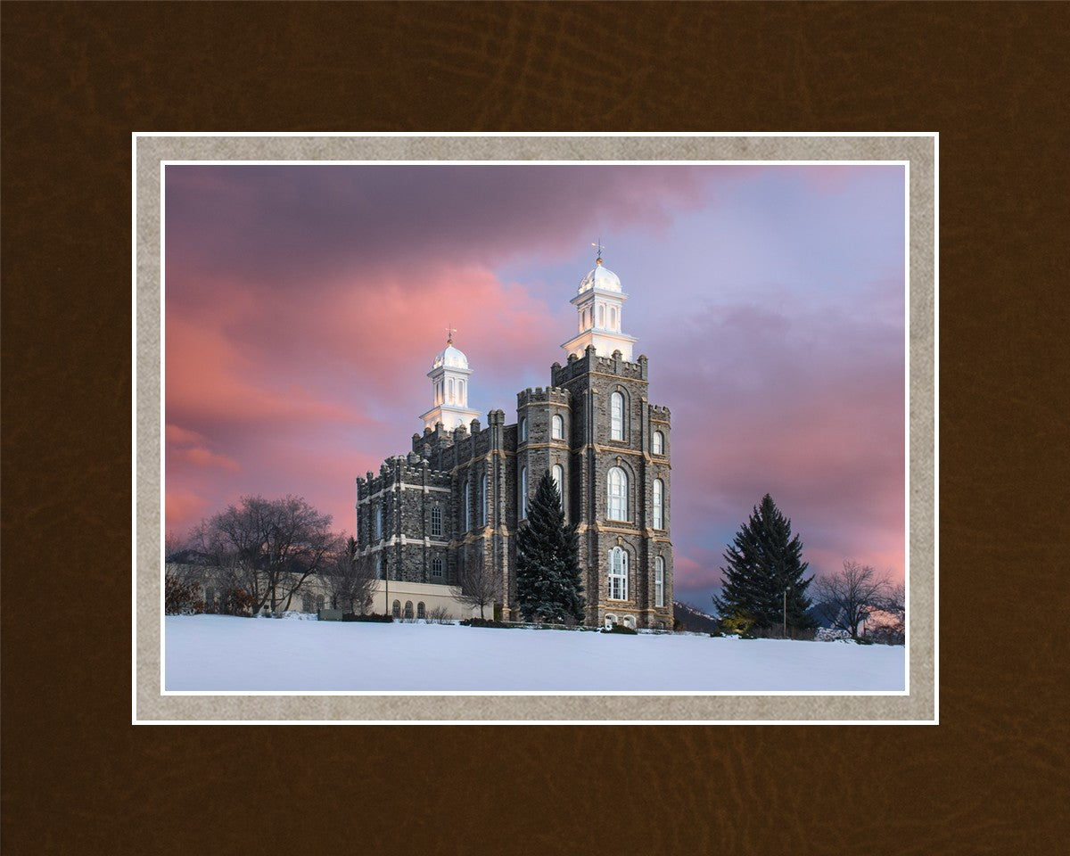 Logan Utah Pink Winter Sunset