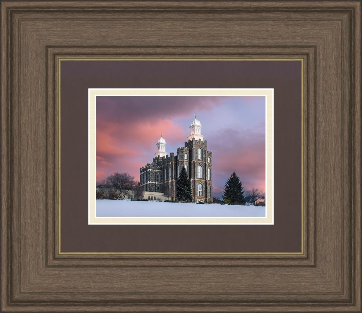 Logan Utah Pink Winter Sunset