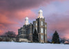 Logan Utah Pink Winter Sunset