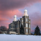 Logan Utah Pink Winter Sunset