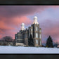 Logan Utah Pink Winter Sunset