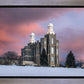 Logan Utah Pink Winter Sunset