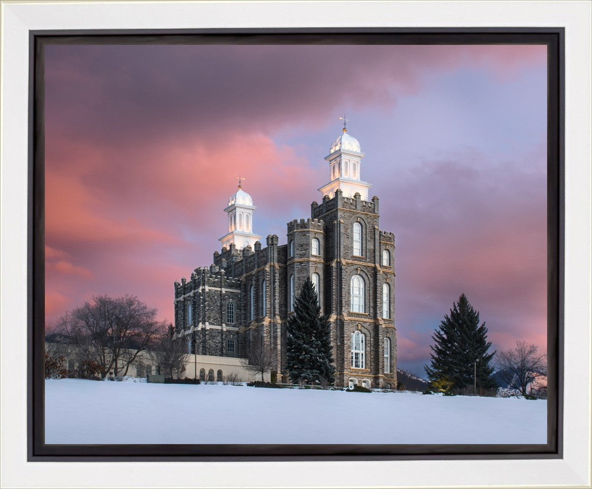 Logan Utah Pink Winter Sunset