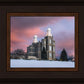Logan Utah Pink Winter Sunset
