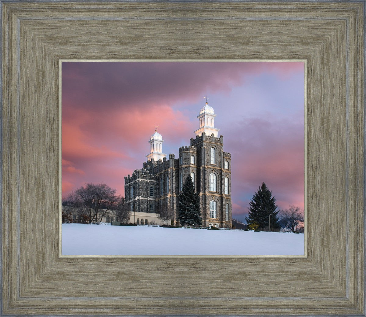 Logan Utah Pink Winter Sunset