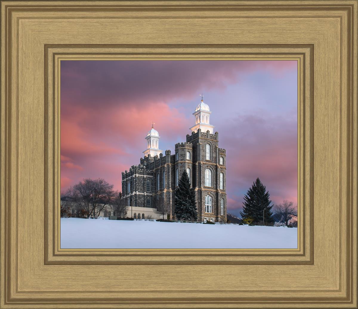 Logan Utah Pink Winter Sunset