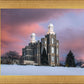 Logan Utah Pink Winter Sunset