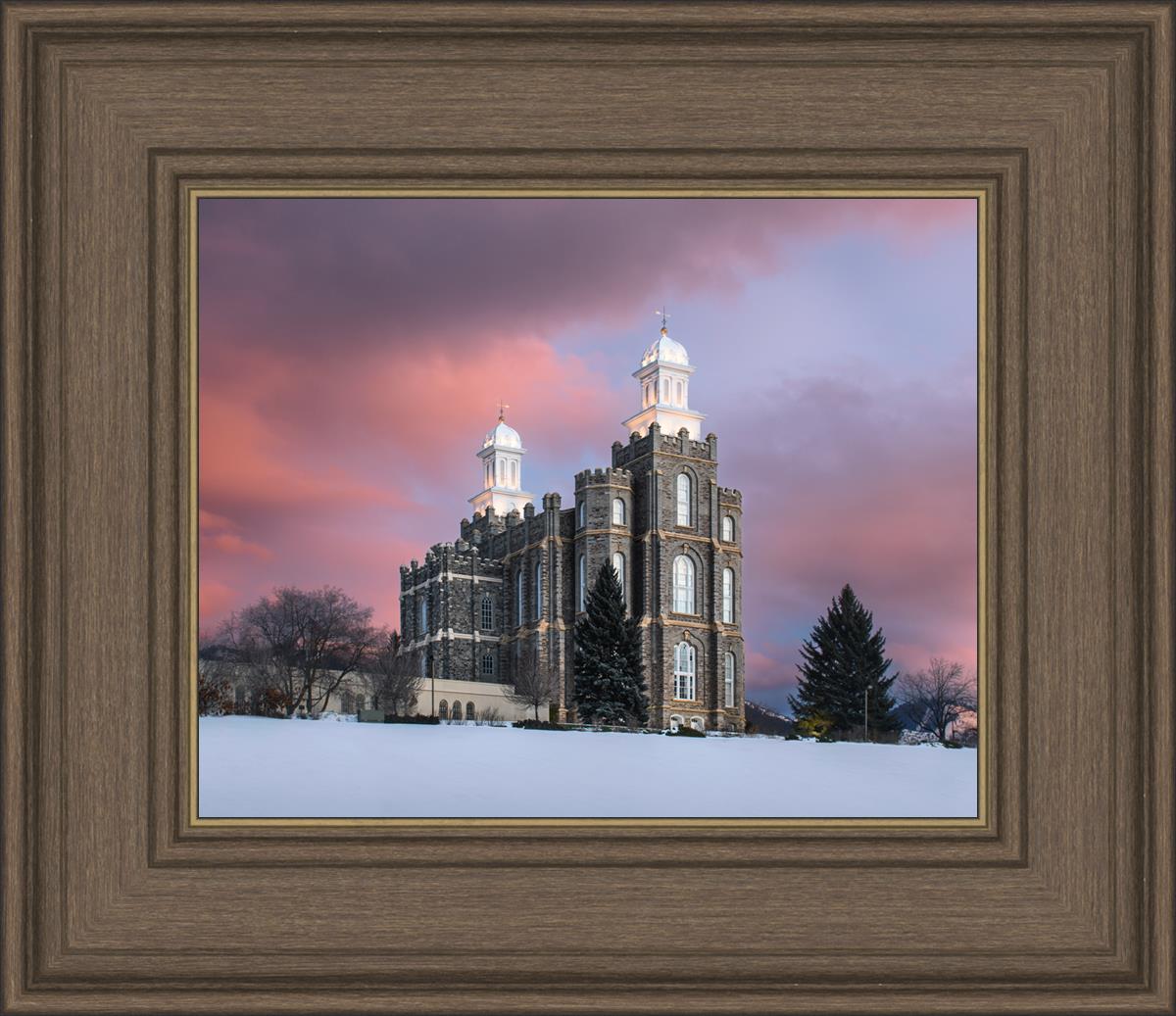 Logan Utah Pink Winter Sunset