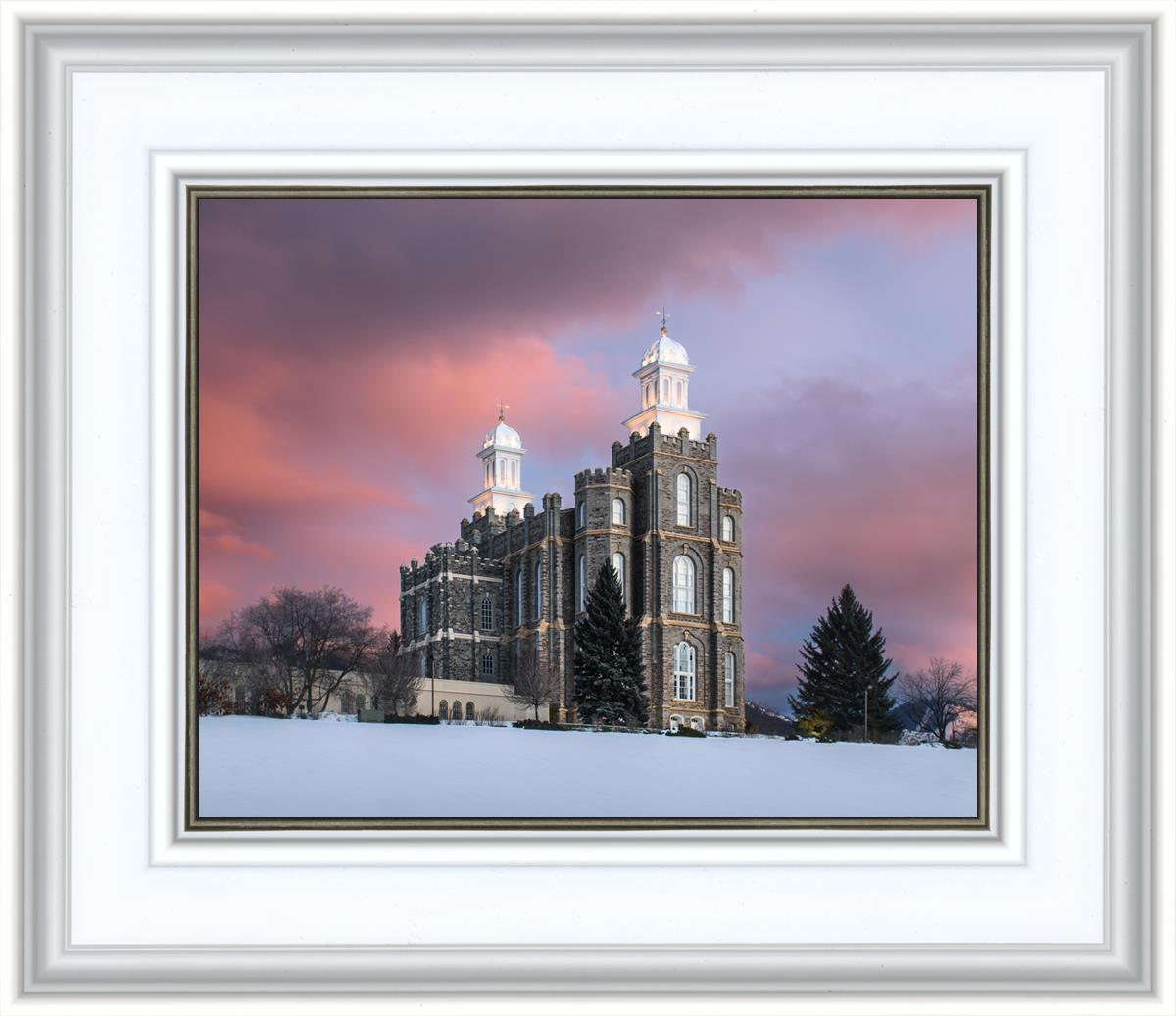 Logan Utah Pink Winter Sunset