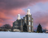 Logan Utah Pink Winter Sunset