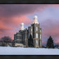 Logan Utah Pink Winter Sunset