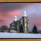 Logan Utah Pink Winter Sunset