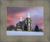 Logan Utah Pink Winter Sunset