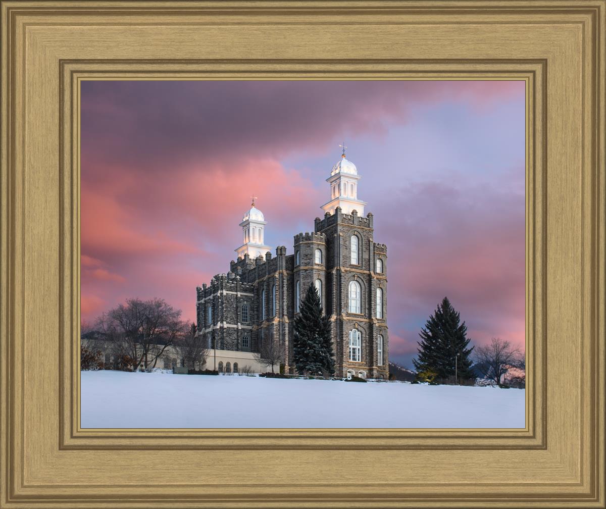 Logan Utah Pink Winter Sunset