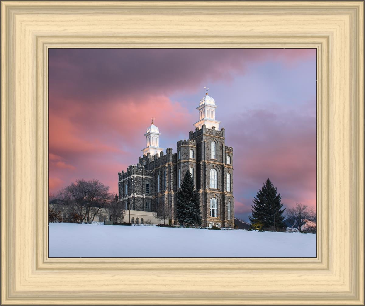 Logan Utah Pink Winter Sunset