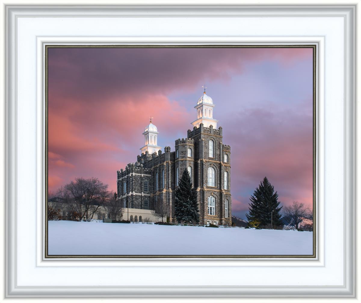 Logan Utah Pink Winter Sunset