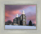 Logan Utah Pink Winter Sunset