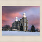 Logan Utah Pink Winter Sunset