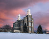 Logan Utah Pink Winter Sunset