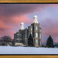 Logan Utah Pink Winter Sunset