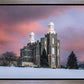 Logan Utah Pink Winter Sunset
