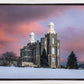 Logan Utah Pink Winter Sunset