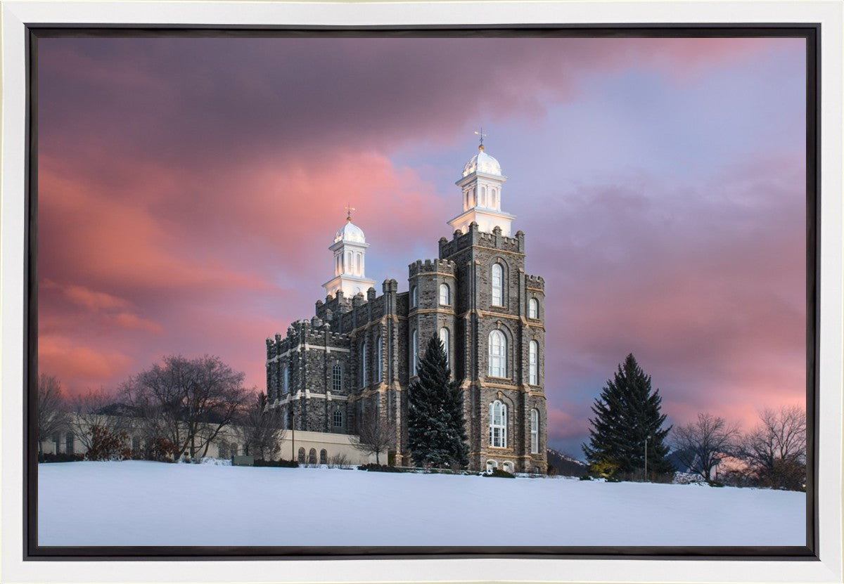 Logan Utah Pink Winter Sunset