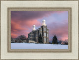 Logan Utah Pink Winter Sunset