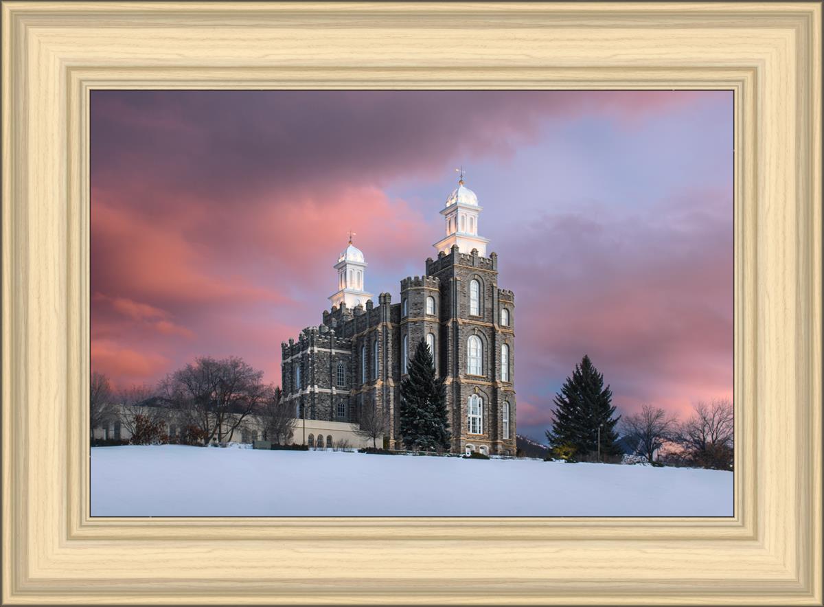 Logan Utah Pink Winter Sunset