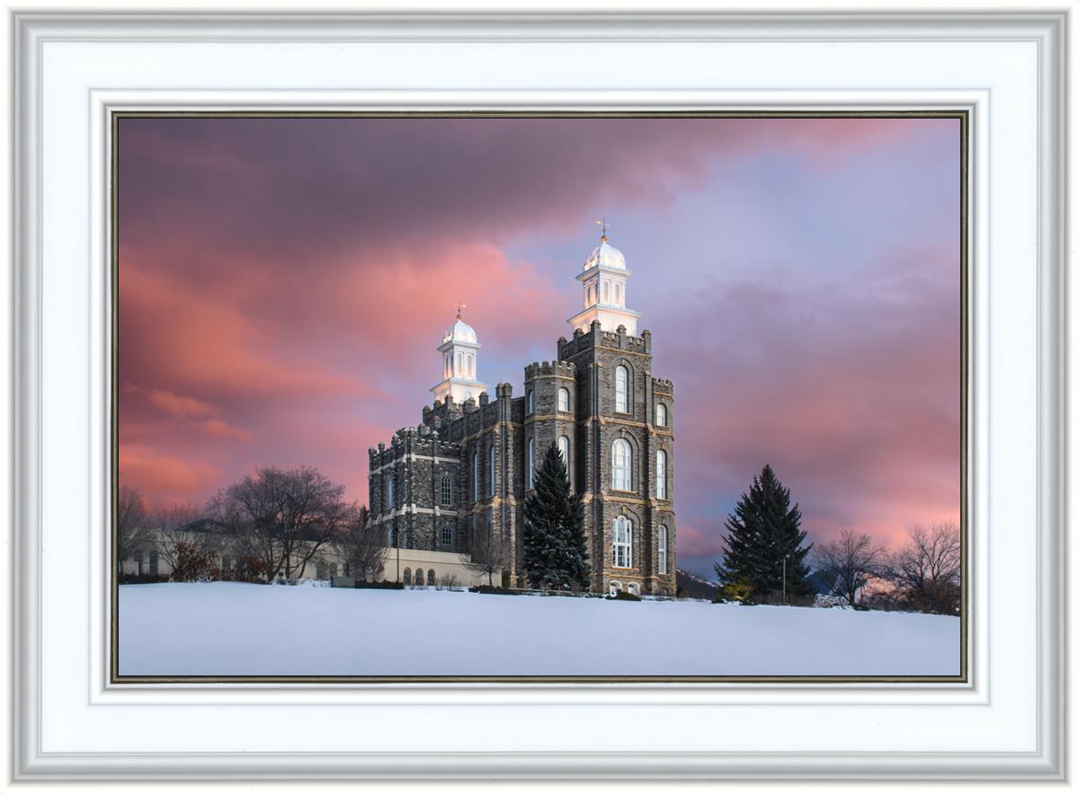 Logan Utah Pink Winter Sunset