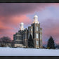 Logan Utah Pink Winter Sunset