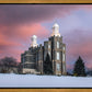 Logan Utah Pink Winter Sunset
