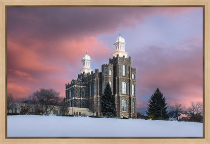 Logan Utah Pink Winter Sunset