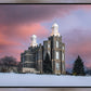 Logan Utah Pink Winter Sunset