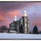 Logan Utah Pink Winter Sunset