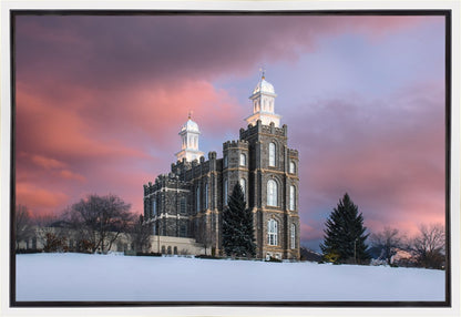 Logan Utah Pink Winter Sunset