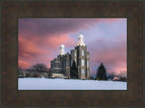 Logan Utah Pink Winter Sunset