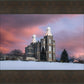 Logan Utah Pink Winter Sunset