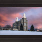 Logan Utah Pink Winter Sunset