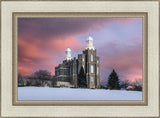 Logan Utah Pink Winter Sunset