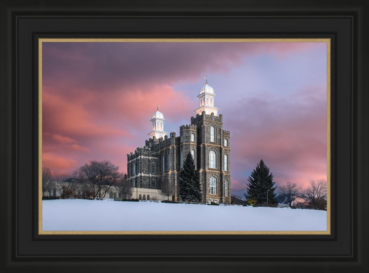 Logan Utah Pink Winter Sunset