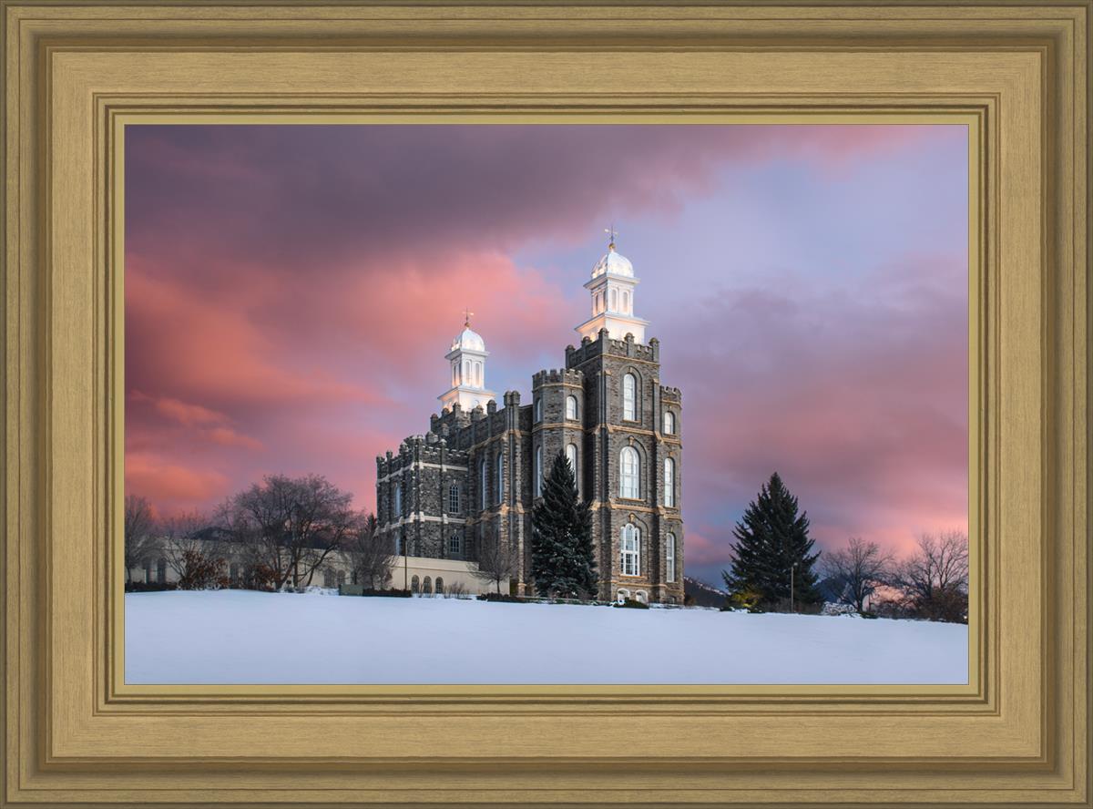 Logan Utah Pink Winter Sunset