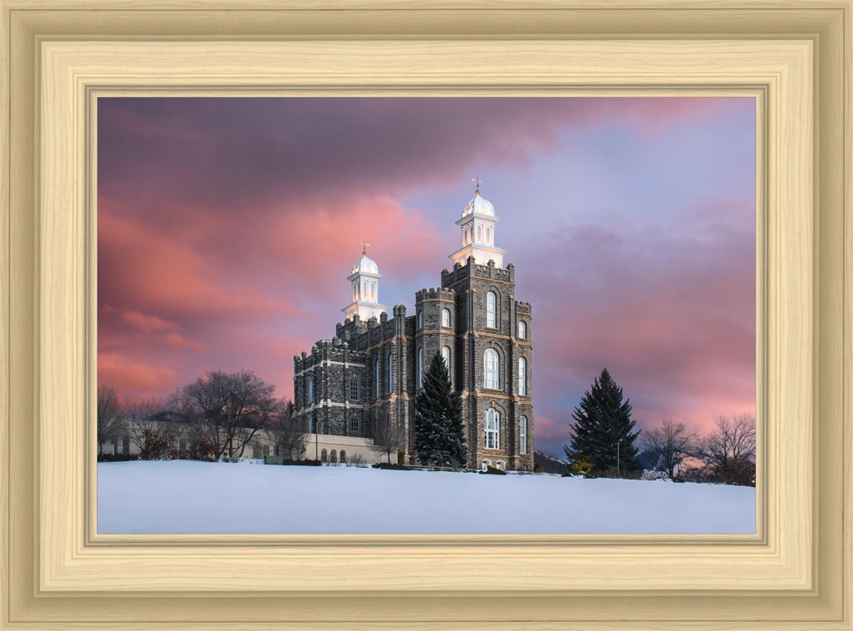 Logan Utah Pink Winter Sunset